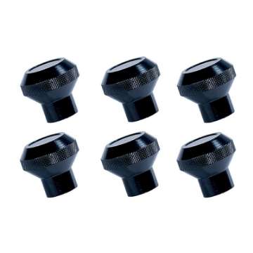 Picture of Rugged Ridge Billet Aluminum Dash Knob Set Black 76-86 Jeep CJ