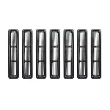 Picture of Rugged Ridge Billet Grille Inserts Black 97-06 Jeep Wrangler