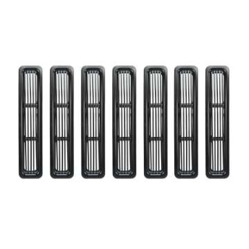 Picture of Rugged Ridge Billet Grille Inserts Black 97-06 Jeep Wrangler