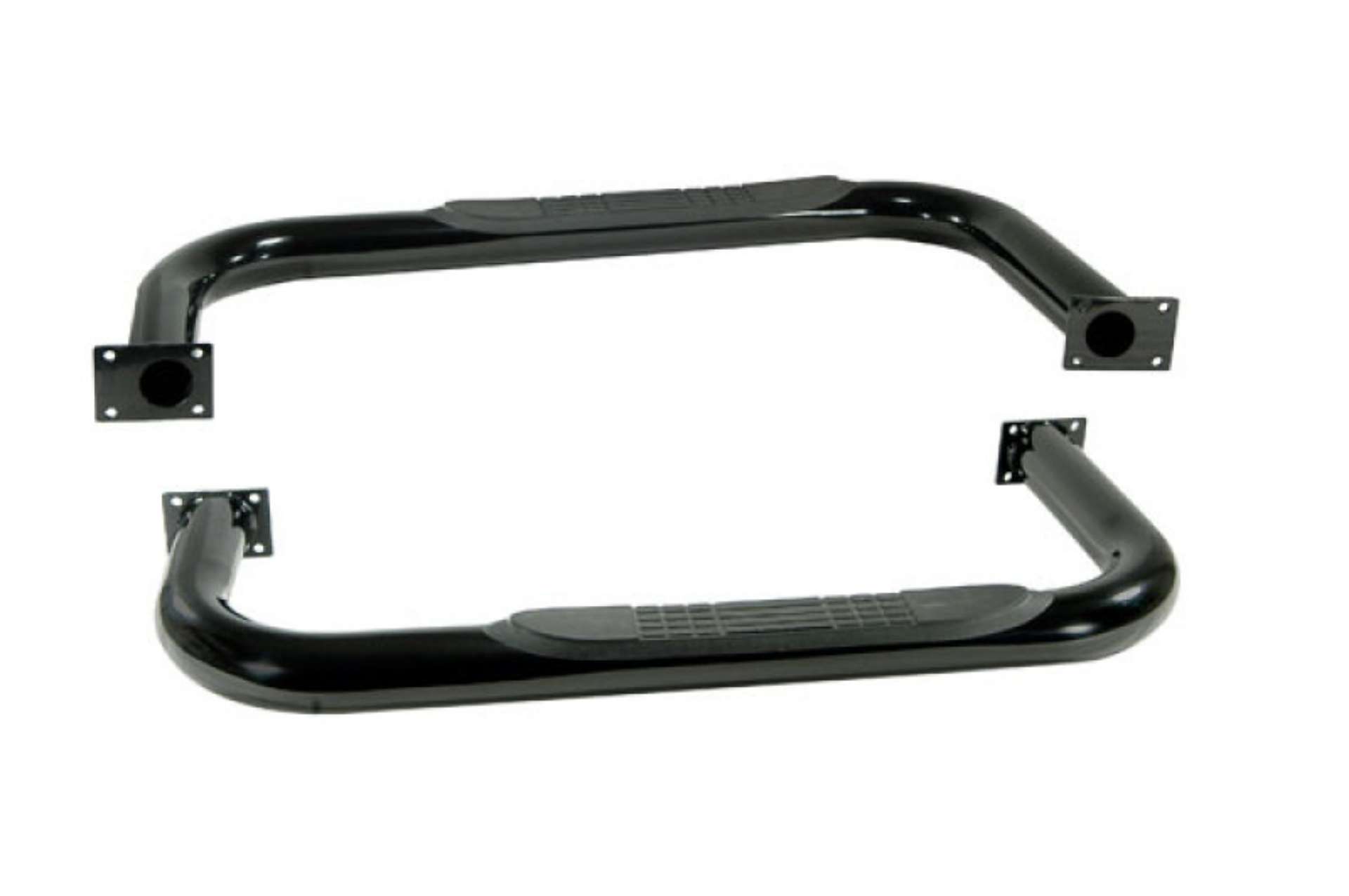 Picture of Rugged Ridge 3-In Round Side Steps Black 87-95 Jeep Wrangler