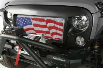 Picture of Rugged Ridge Grille Insert American Flag 07-18 Jeep Wrangler