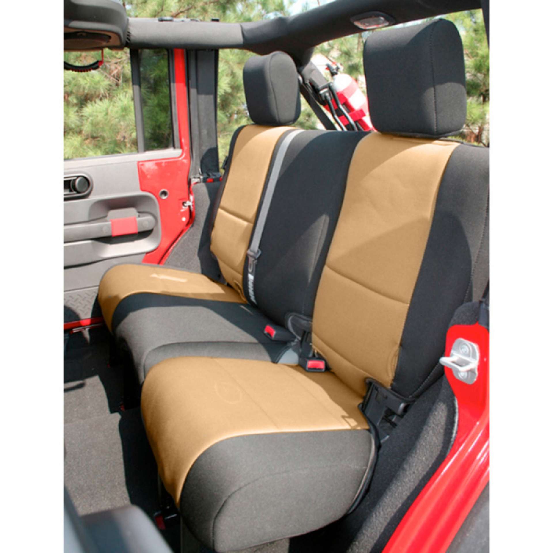 Picture of Rugged Ridge Neoprene Rear Seat Cover 07-18 Jeep Wrangler JKU