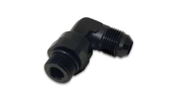 Picture of Vibrant -6AN Male Flare to Male -8AN ORB Swivel 90 Degree Adapter Fitting - Anodized Black