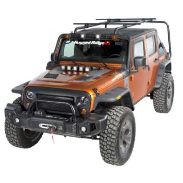 Picture of Rugged Ridge 07-18 Jeep Wrangler 4-Door Sherpa Roof Rack Kit