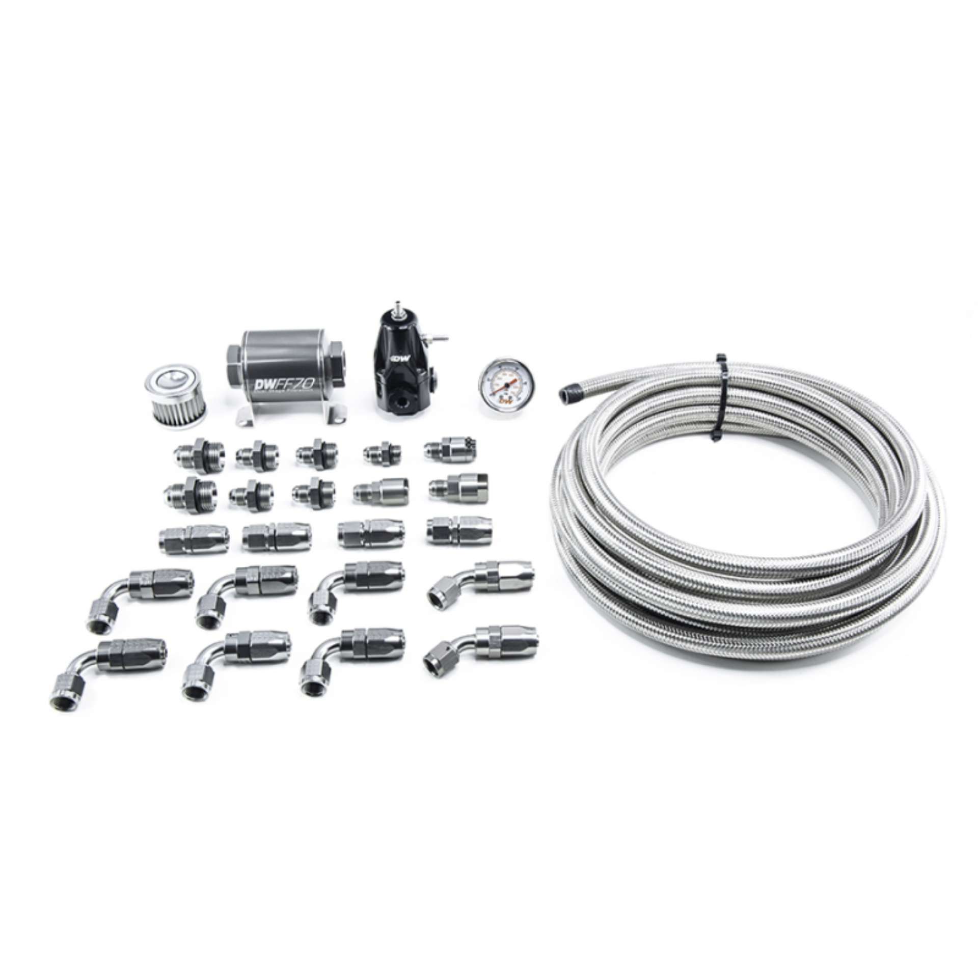 Picture of DeatschWerks 01-15 Honda Civic DW400 Pump Module Return Plumbing Kit w-CPE Fuel Lines