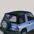 Picture of Rugged Ridge S-Top Black Denim Clear Windows 95-98 Sidekicks