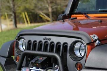 Picture of Rugged Ridge Bug Deflector Matte Black 07-18 Jeep Wrangler