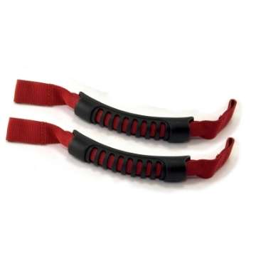 Picture of Rugged Ridge Front Headrest Grab Handles Red 07-20 JK-JL-JT