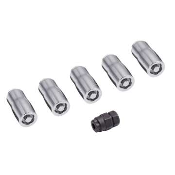 Picture of Rugged Ridge Wheel Lock Nut Set 5 Nuts w-Key Chrome M14-1-5