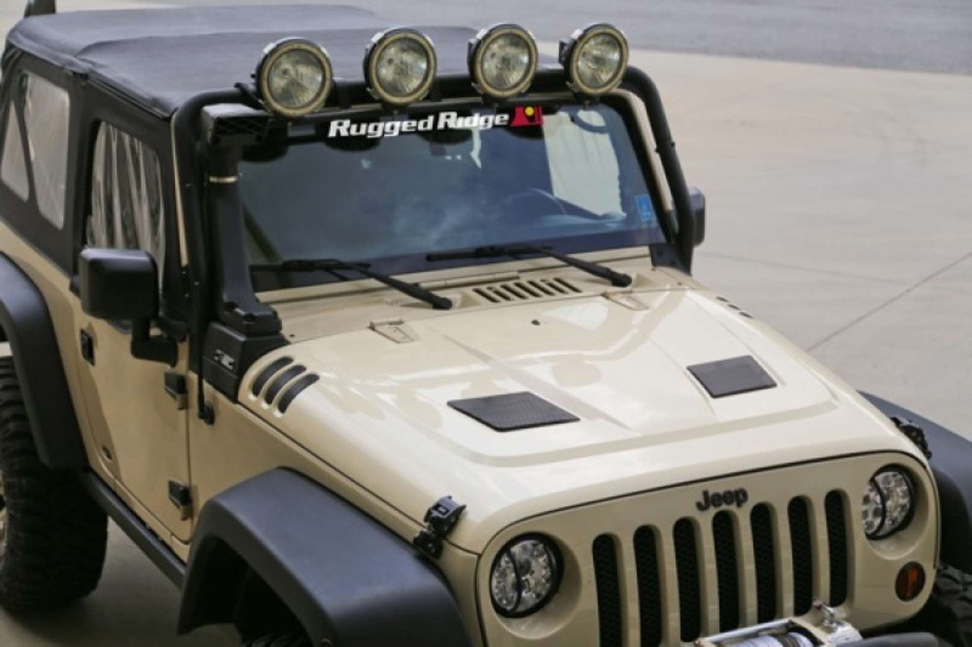 Picture of Rugged Ridge Performance Vented Hood 07-18 Jeep Wrangler JK