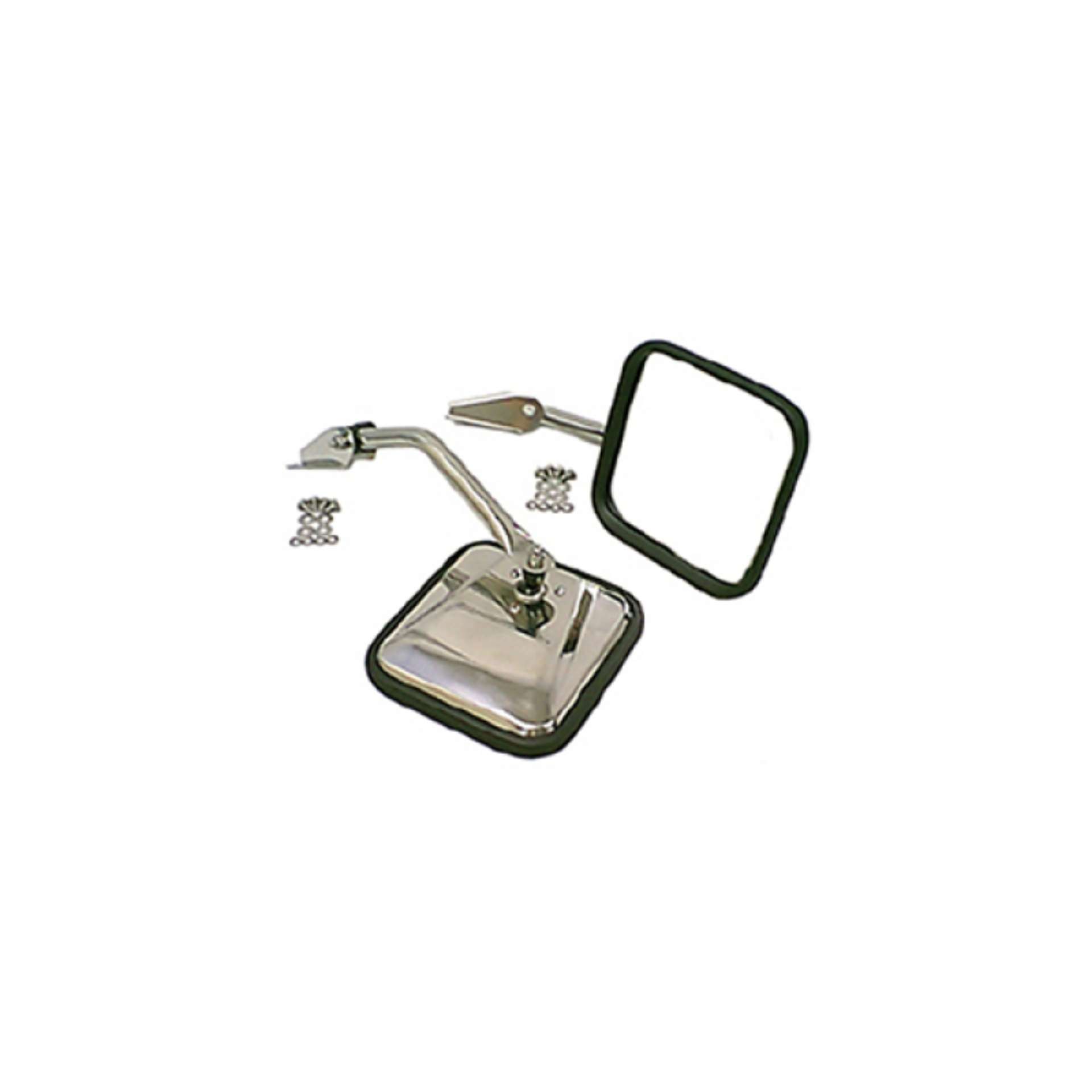 Picture of Rugged Ridge 55-86 Jeep CJ Stainless Steel Side Mirror Kit