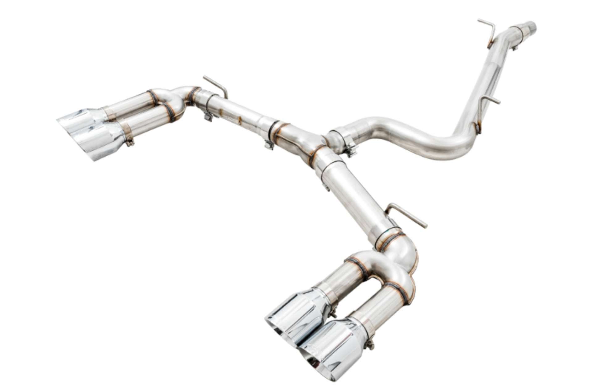 Picture of AWE Tuning Audi 8V S3 Track Edition Exhaust w-Chrome Silver Tips 102mm