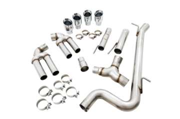 Picture of AWE Tuning Audi 8V S3 Track Edition Exhaust w-Chrome Silver Tips 102mm