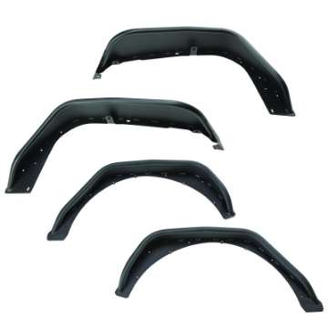 Picture of Rugged Ridge HD Steel Tube Fenders Full Set Black 18-19 JL