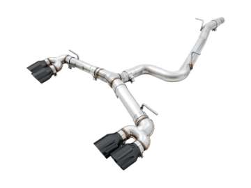 Picture of AWE Tuning MK7-5 Golf R Track Edition Exhaust w-Diamond Black Tips 102mm