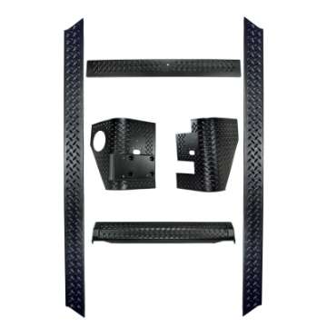 Picture of Rugged Ridge 6-Piece Body Armor Kit 97-06 Jeep Wrangler TJ