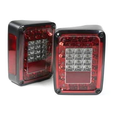 Picture of Rugged Ridge Led Tail Light Set Smoke 07-18 Jeep Wrangler