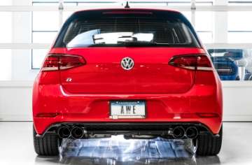 Picture of AWE Tuning MK7-5 Golf R SwitchPath Exhaust w-Diamond Black Tips 102mm