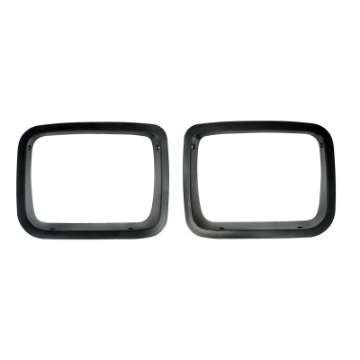 Picture of Rugged Ridge Headlight Bezels Black 87-95 Jeep Wrangler YJ