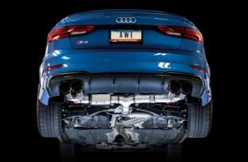 Picture of AWE Tuning Audi 8V S3 SwitchPath Exhaust w-Diamond Black Tips 102mm