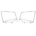 Picture of Rugged Ridge Upper Door Skin Frames 87-95 Jeep Wrangler YJ