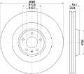 Picture of Hella Pagid Front High Carbon Brake Rotor - 05-09 Audi A8