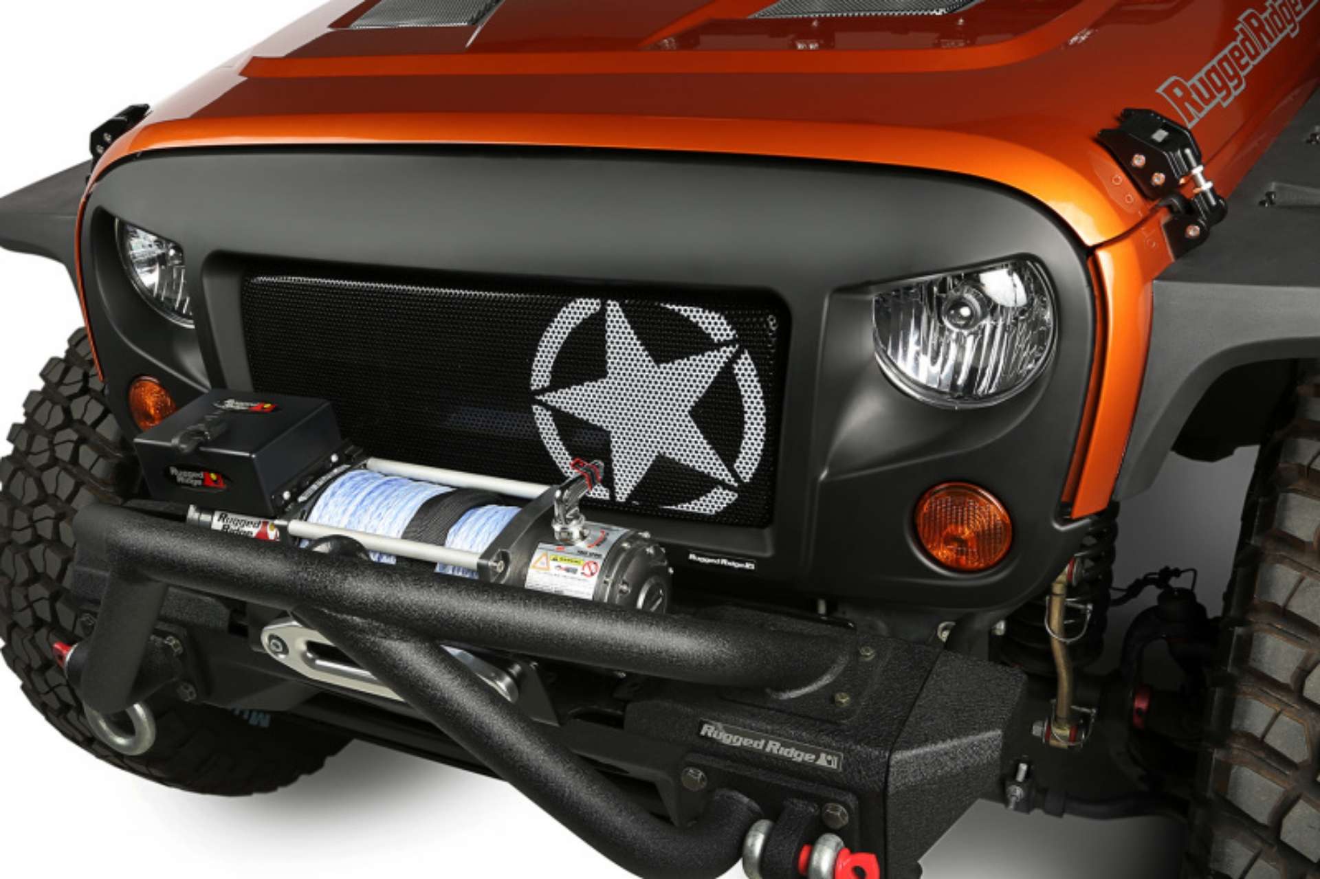 Picture of Rugged Ridge Spartan Grille Kit Star 07-18 Jeep Wrangler