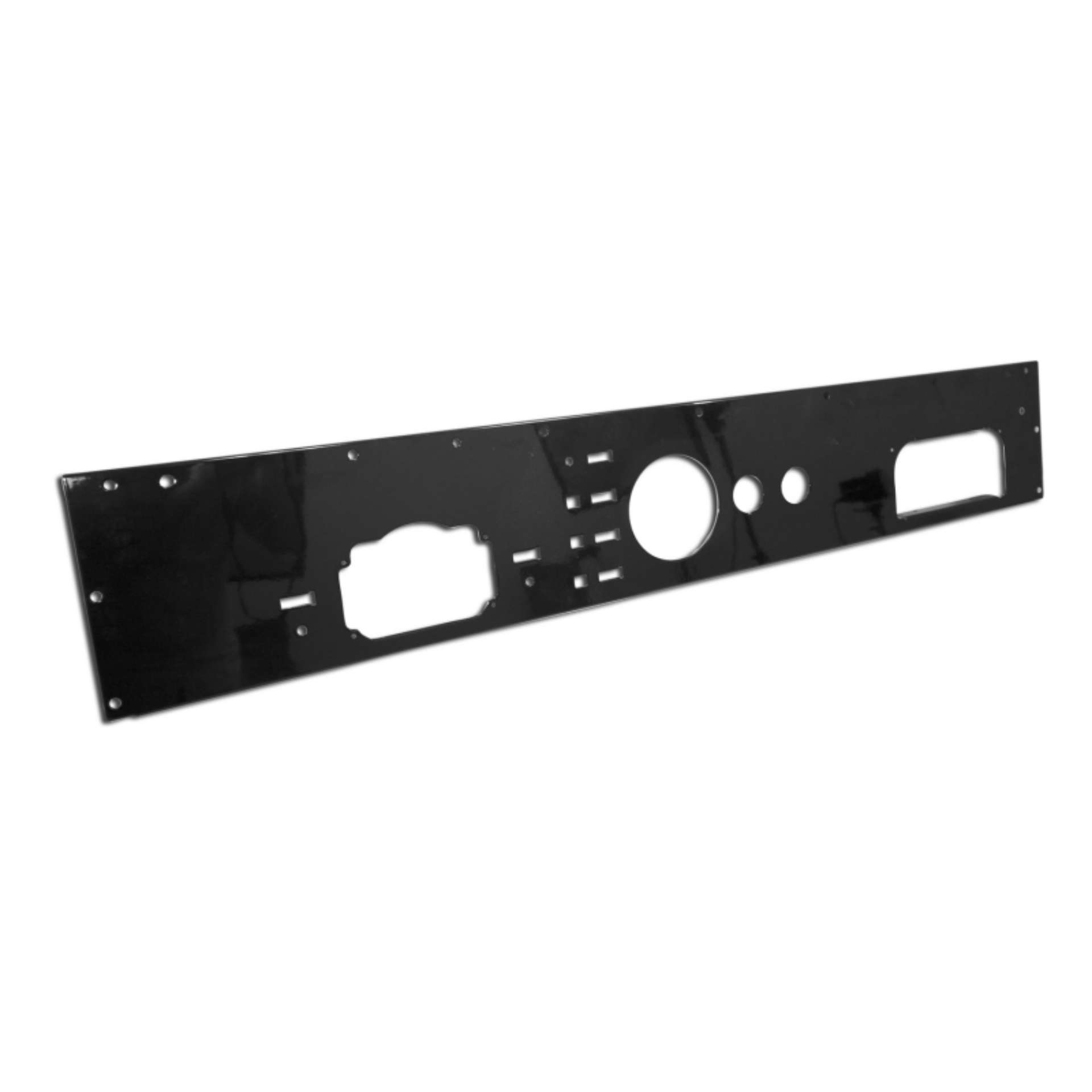 Picture of Rugged Ridge Dash Panel Pre-Cut Holes Black 76-86 Jeep CJ