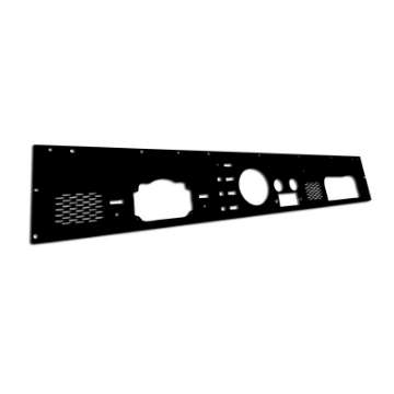 Picture of Rugged Ridge Dash Panel Pre-Cut Holes Black 76-86 Jeep CJ