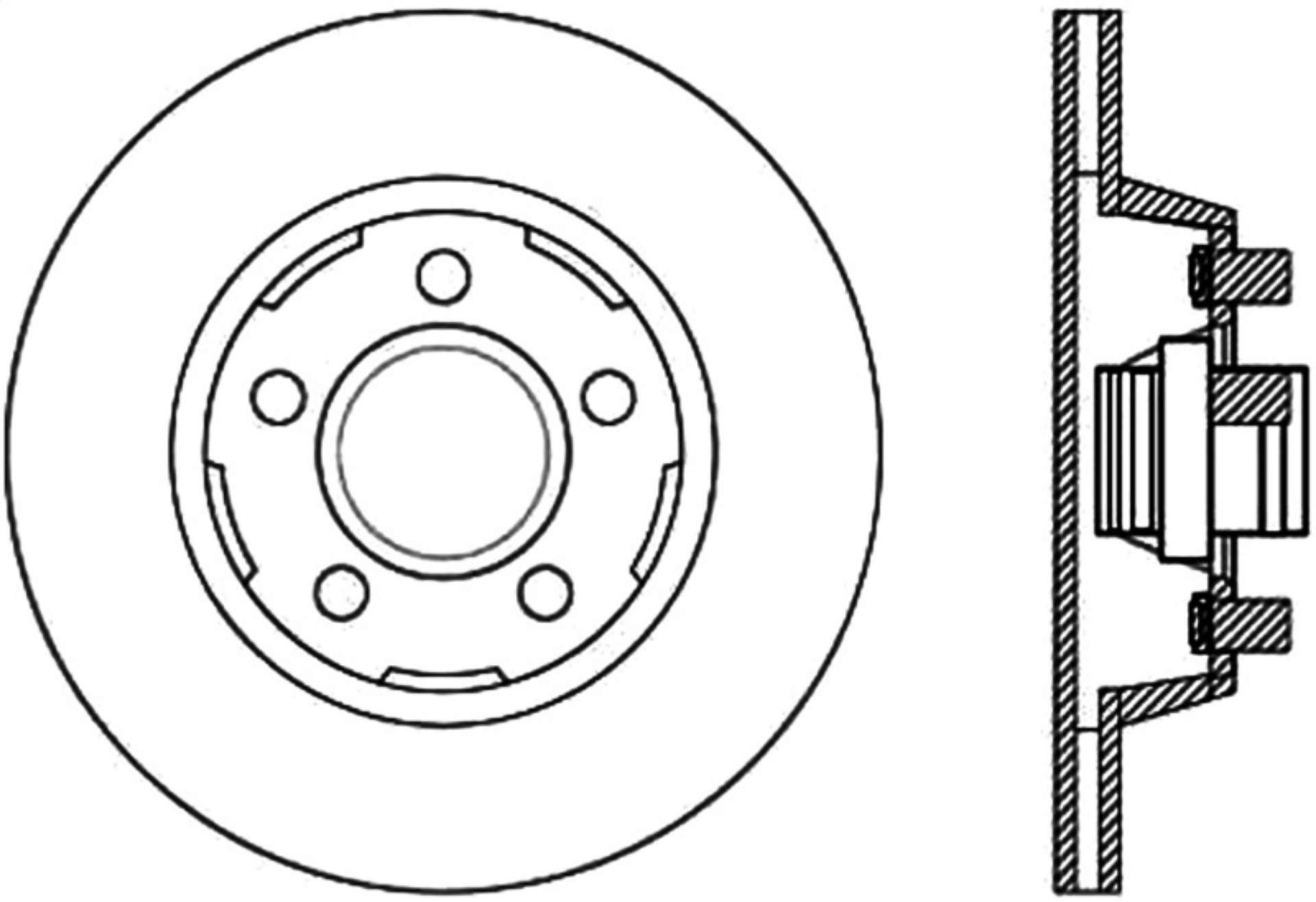 Picture of StopTech 64-67 Ford Mustang Cryo Slotted Front Right Sport Brake Rotor