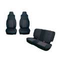 Picture of Rugged Ridge Seat Cover Kit Black 03-06 Jeep Wrangler TJ