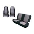 Picture of Rugged Ridge Seat Cover Kit Black-Gray 80-90 Jeep CJ-YJ