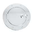 Picture of Rugged Ridge Locking Gas Cap Door Polished Alum 97-06TJ