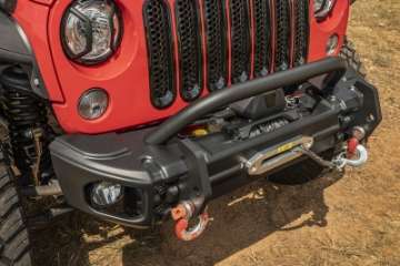 Picture of Rugged Ridge Arcus Front Bumper Tube Overrider Black JK