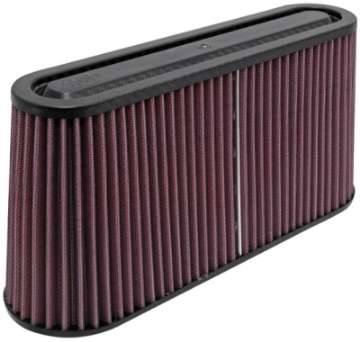 Picture of K&N Filter Univ Air Filter Carbon Fiber Top-Base Oval FLG 12x3-1-2in B - 11x2-1-2in T - 5-3-4in H