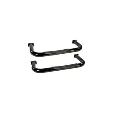 Picture of Rugged Ridge 3in Round Tube Side Steps Black 76-83 CJ5