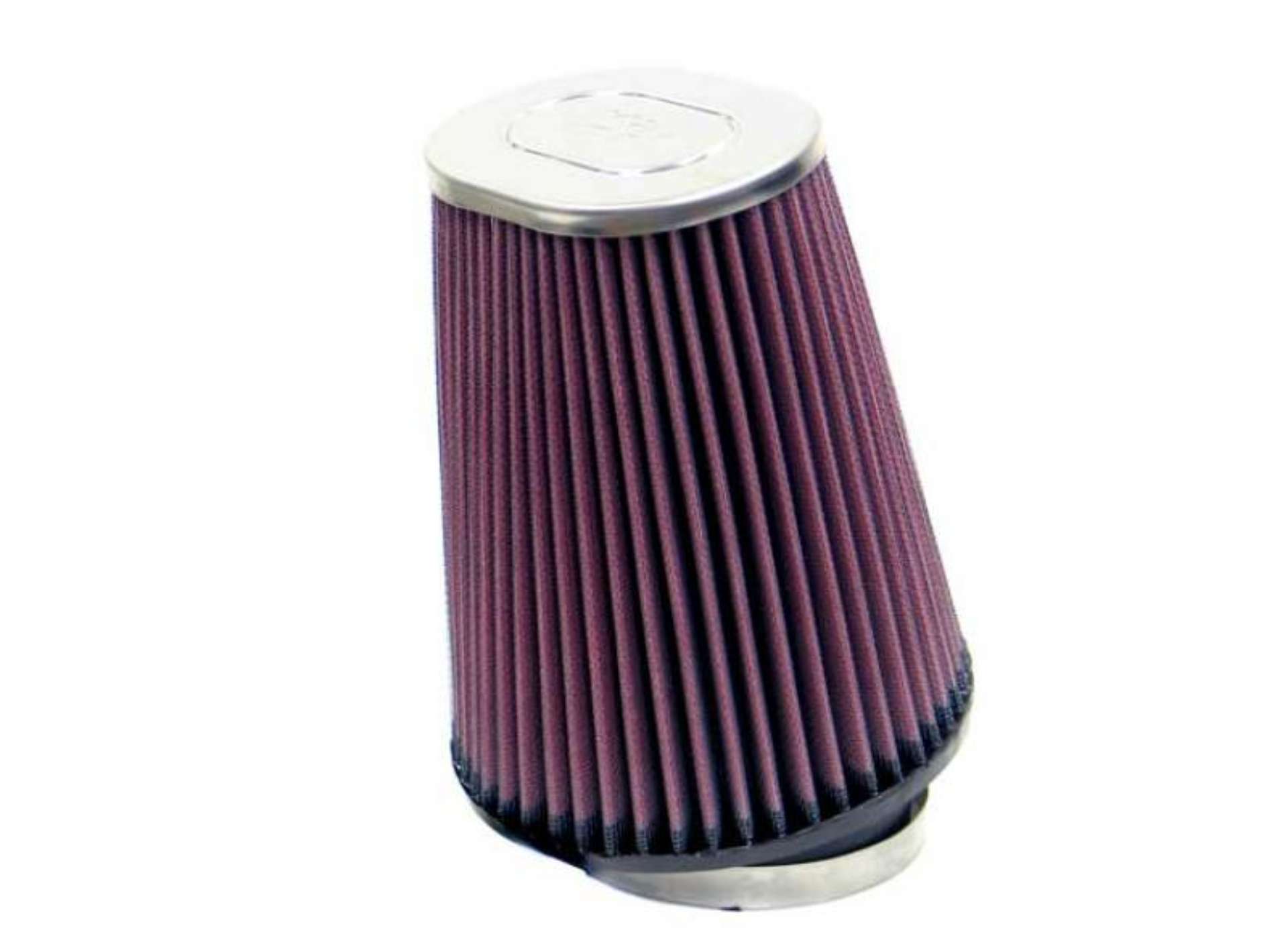 Picture of K&N Uni Oval Tapered Air Filter 3-5in 10 Deg- Flg - 3-25in T OW - 4-5in T OL - 5-75in B - 7in H