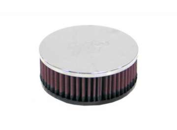 Picture of K&N Universal Round Clamp-On Air Filter 2in- Flange - 5-3-8in- OD - 2in- Height