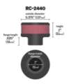 Picture of K&N Universal Round Clamp-On Air Filter 2in- Flange - 5-3-8in- OD - 2in- Height