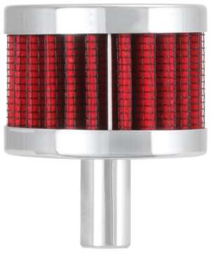 Picture of K&N Steel Base Chrome Top Crankcase Vent Filter 1-2in- Vent - 2in- OD - 1-1-2in- Height