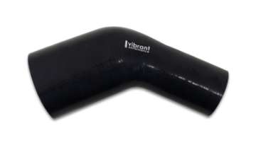 Picture of Vibrant 3-00in x 4-00in In-Out  45 Degree Black Silicone Transition Hose