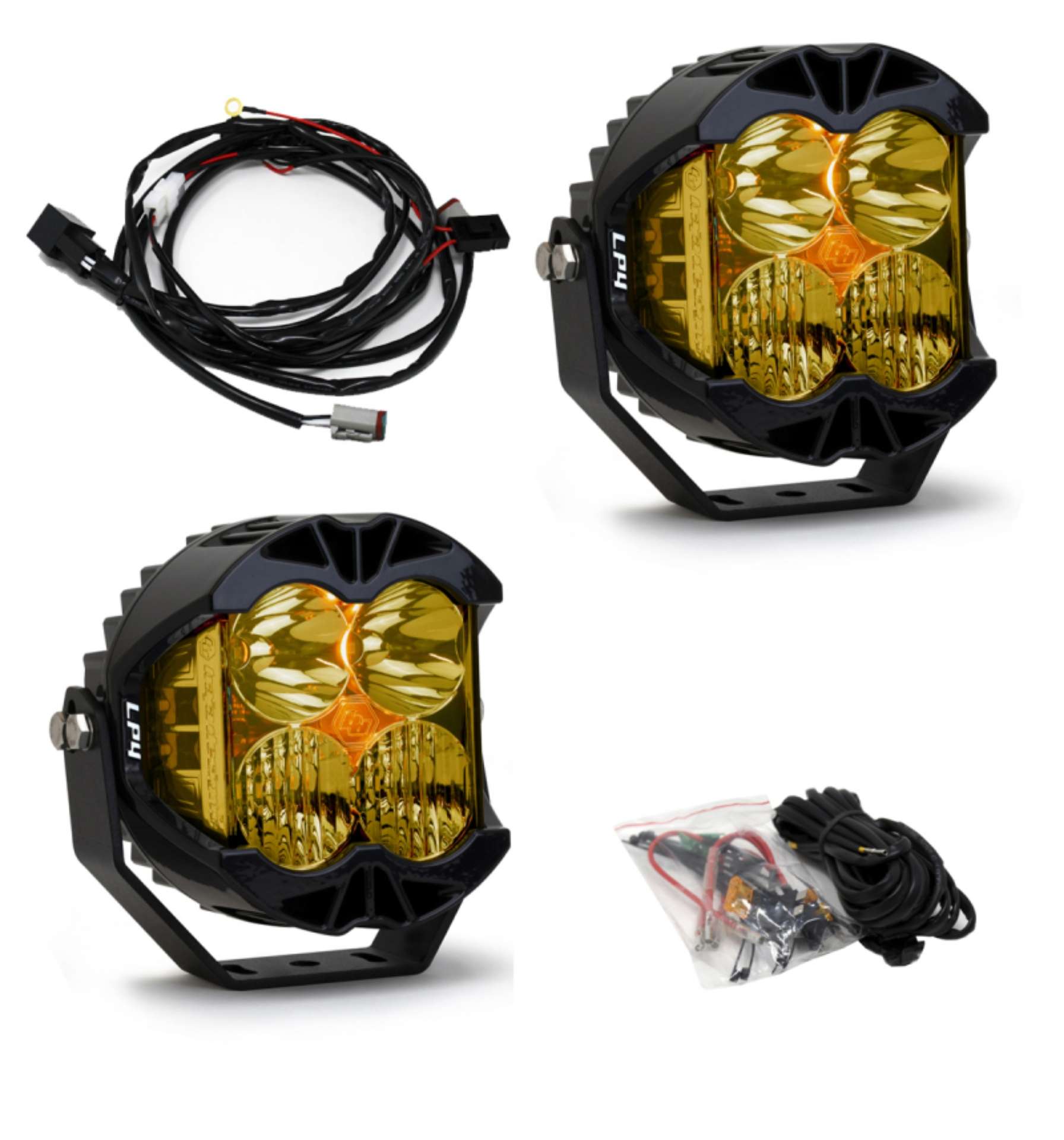 Picture of Baja Designs LP4 Pro Driving-Combo LED - Amber Pair