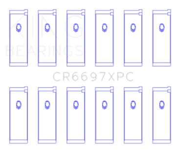 Picture of King Nissan RB25-RB26 Size -026 Coated Performance Rod Bearing Set