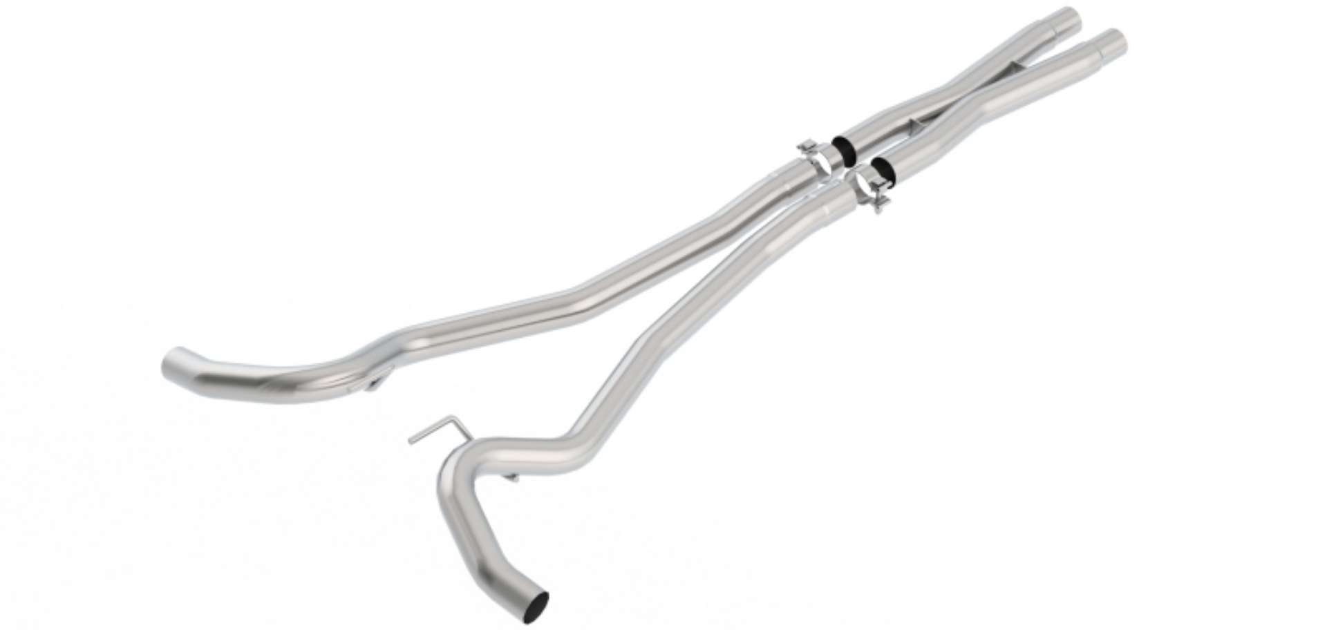 Picture of Borla 15-19 Ford Mustang GT Convertible 5-0L AT-MT RWD 2DR 2-5IN X-Pipe & Mid-Pipes