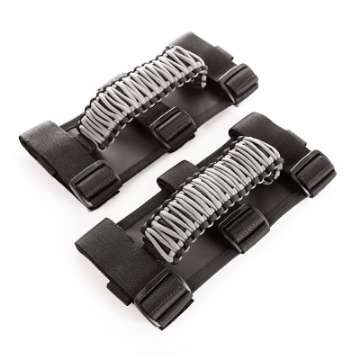 Picture of Rugged Ridge Paracord Grab Handles Gray-Black Pair