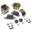 Picture of Rugged Ridge Drivetrain Kit Black 76-86 Jeep CJ