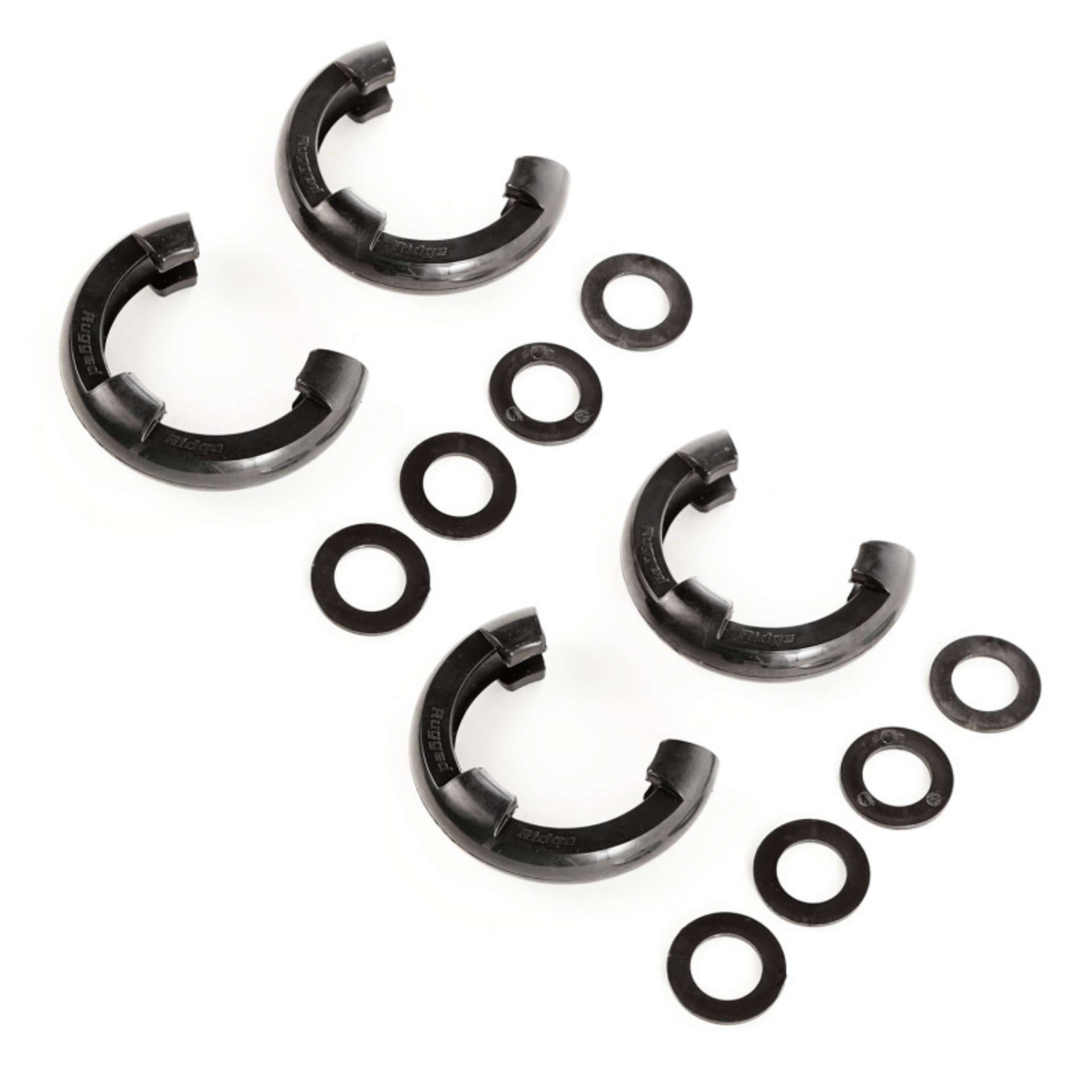 Picture of Rugged Ridge 3-4in Black D-Ring Isolator Kit