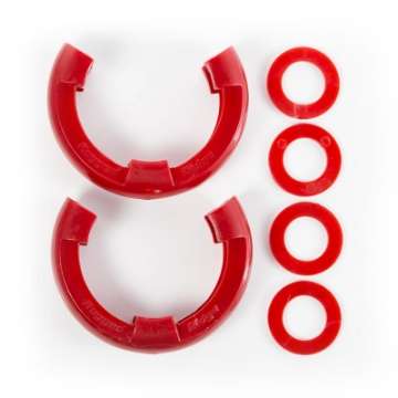 Picture of Rugged Ridge Red 3-4in D-Ring Isolator Kit