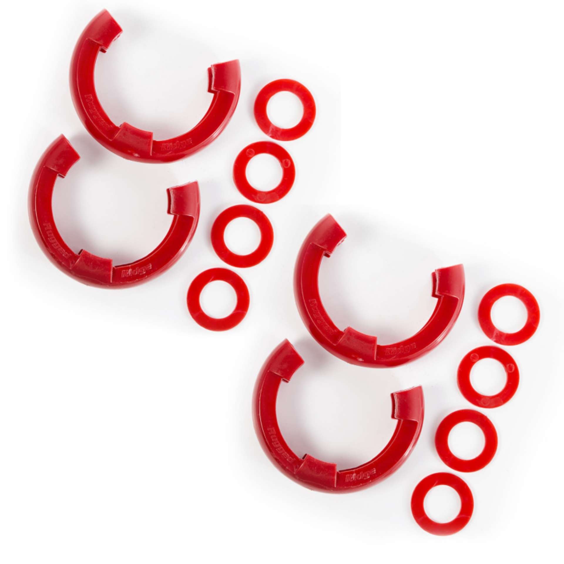 Picture of Rugged Ridge 3-4in Red D-Ring Isolator Kit