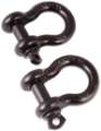 Picture of Rugged Ridge Black 7-8th Inch D-Shackles